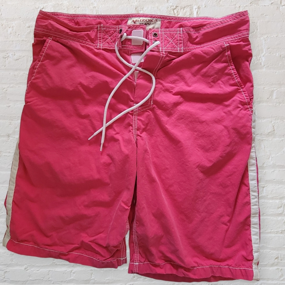 Vintage Arizona Jeans Board Shorts Pink Men’s Size 34